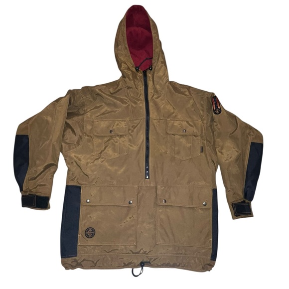 Vintage 90s Columbia Convert Jacket Gorpcore Utility Parka Fleece Lined Medium - Picture 3 of 15